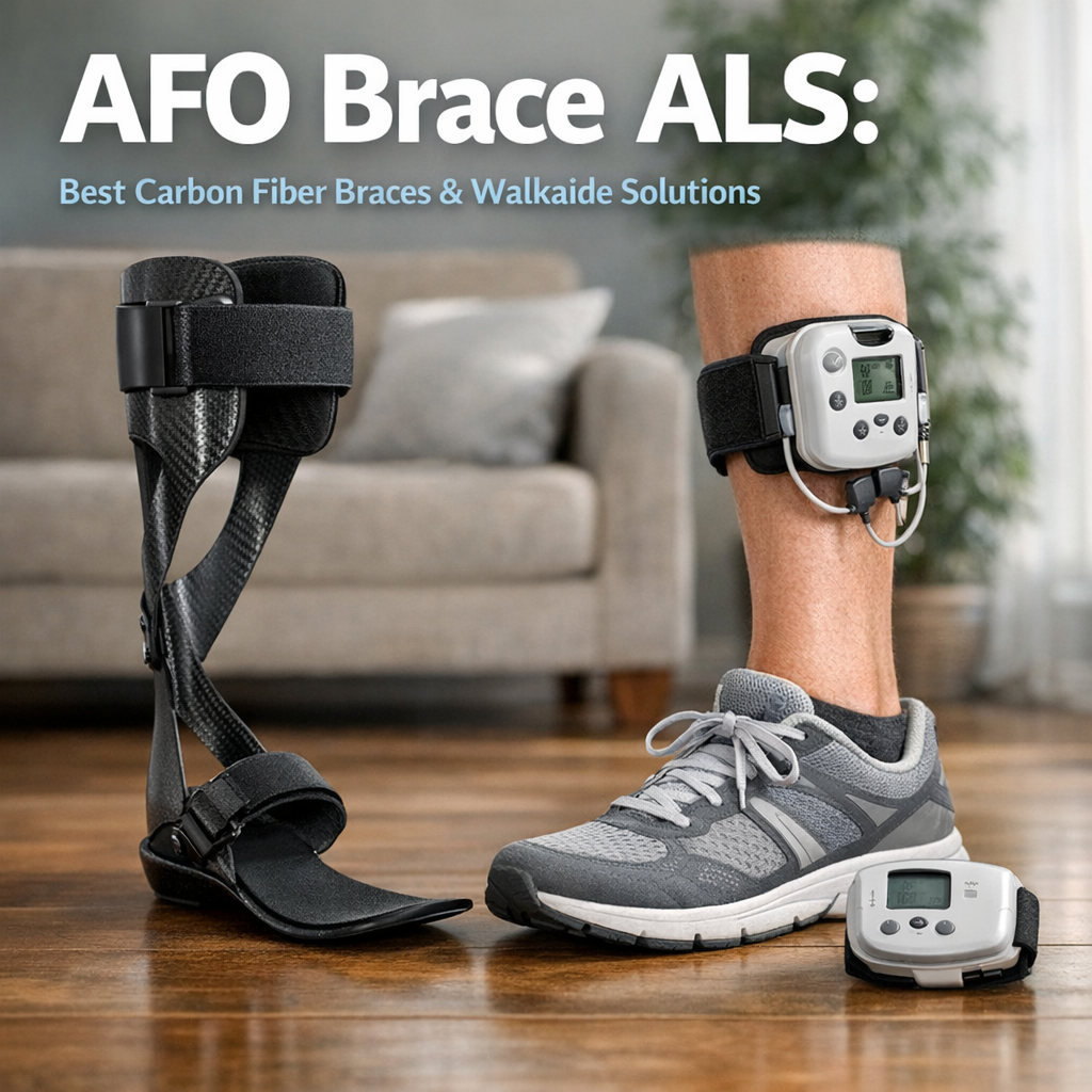 Illustration of AFO Brace ALS: Best Carbon Fiber Braces & Walkaide Solutions