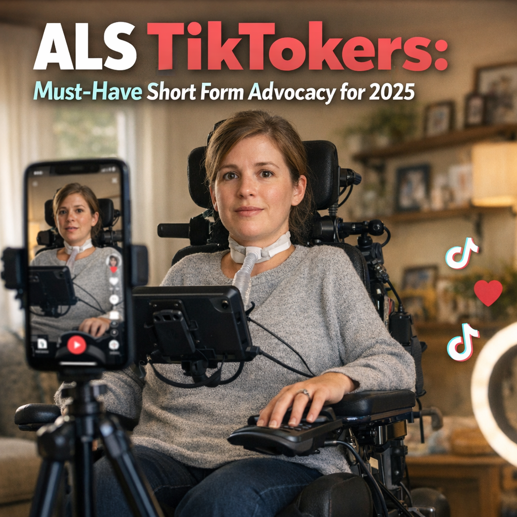 Illustration of ALS TikTokers: Must-Have Short Form Advocacy for 2025