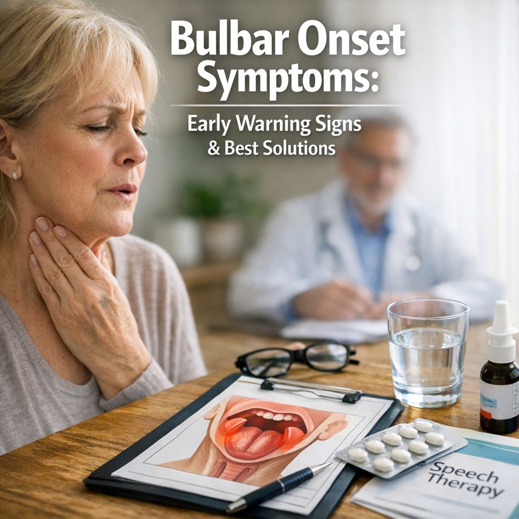 Illustration of Bulbar Onset Symptoms: Early Warning Signs & Best Solutions