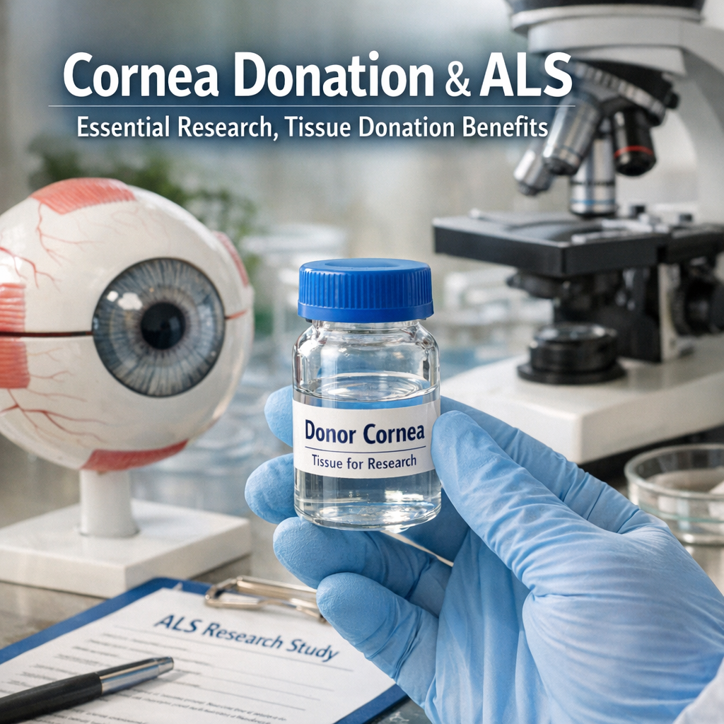 Illustration of Cornea Donation ALS: Essential Research Tissue Donation Benefits