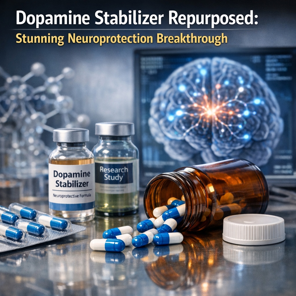 Illustration of Dopamine Stabilizer Repurposed: Stunning Neuroprotection Breakthrough