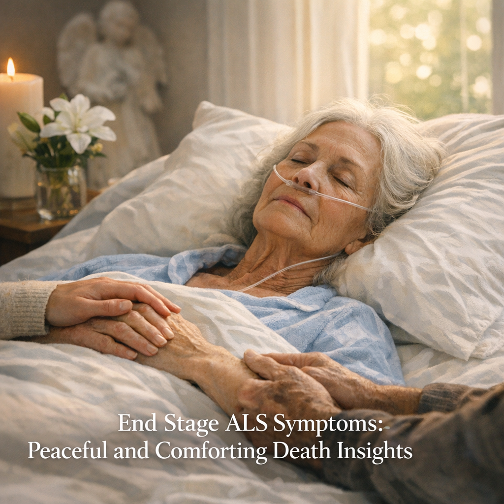 Illustration of End Stage ALS Symptoms: Peaceful and Comforting Death Insights