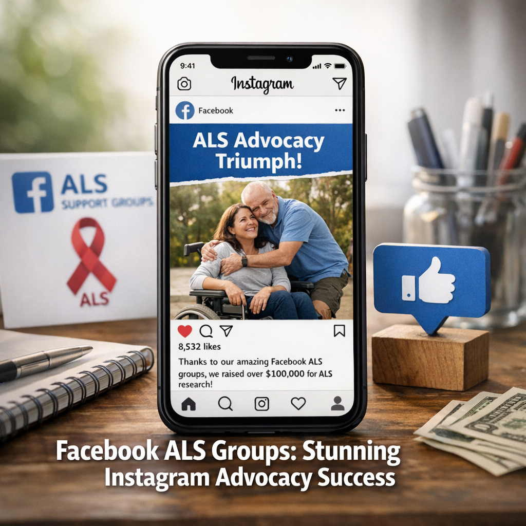 Illustration of Facebook ALS Groups: Stunning Instagram Advocacy Success