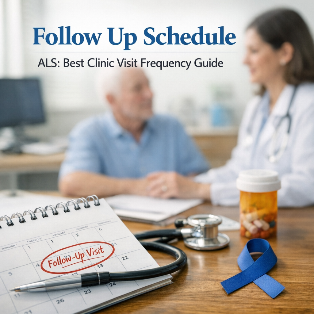 Illustration of Follow Up Schedule ALS: Best Clinic Visit Frequency Guide