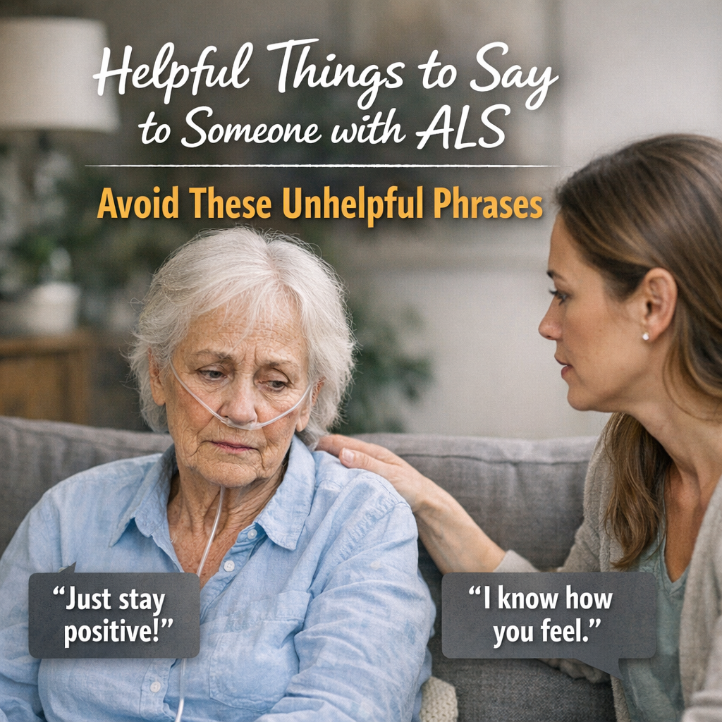Illustration of Helpful Things to Say ALS: Avoid These Unhelpful Phrases