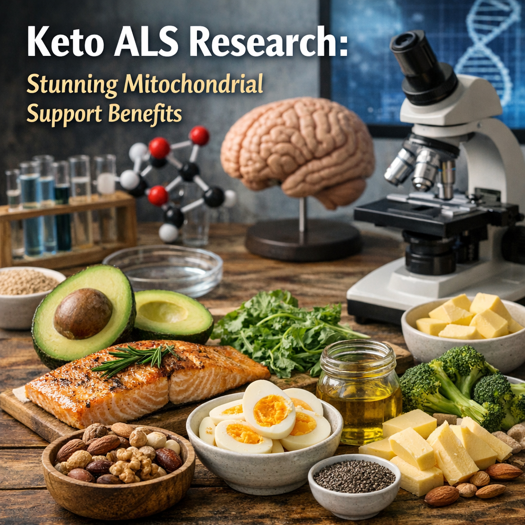 Illustration of Keto ALS Research: Stunning Mitochondrial Support Benefits