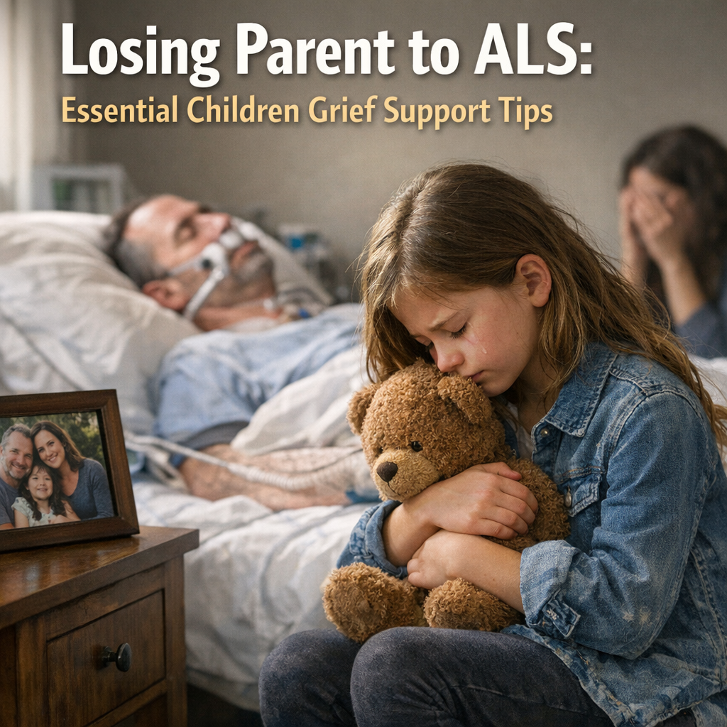Illustration of Losing Parent to ALS: Essential Children Grief Support Tips