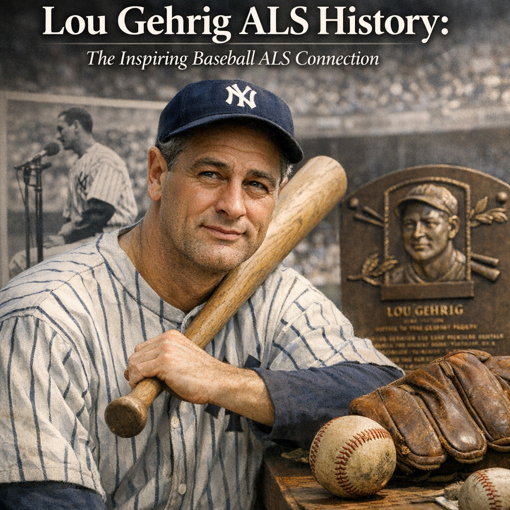 Illustration of Lou Gehrig ALS History: The Inspiring Baseball ALS Connection