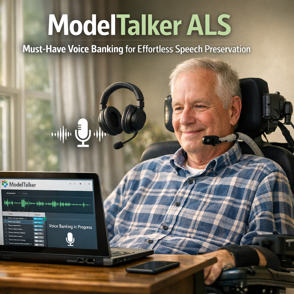 Illustration of ModelTalker ALS: Must-Have Voice Banking for Effortless Speech Preservation