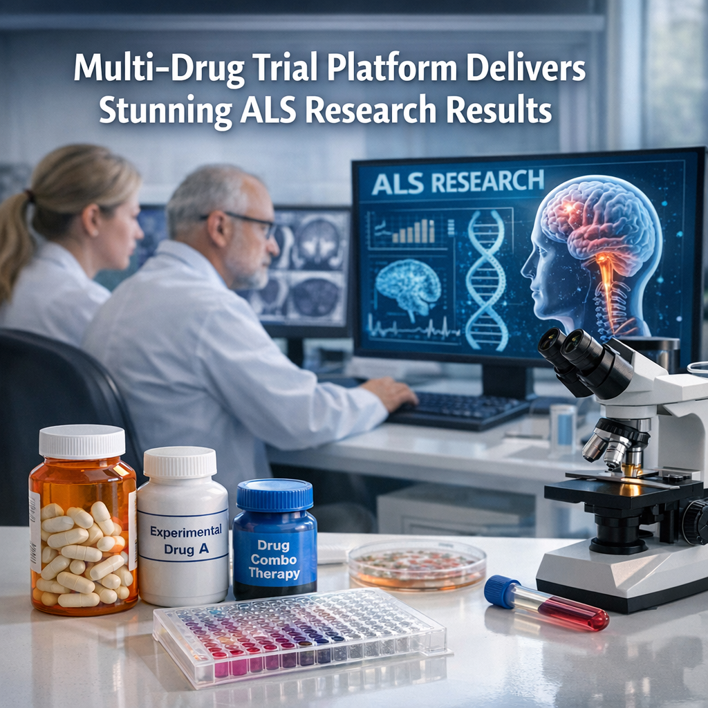 Illustration of Multi-Drug Trial Platform Delivers Stunning ALS Research Results