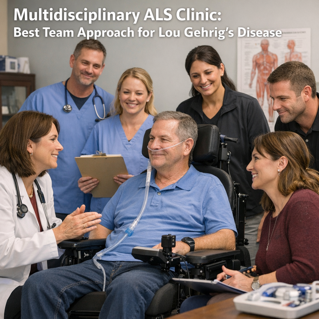 Illustration of Multidisciplinary ALS Clinic: Best Team Approach for Lou Gehrig’s Disease