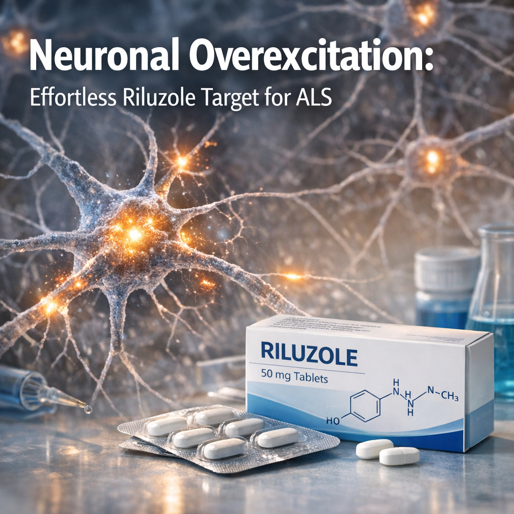 Illustration of Neuronal Overexcitation: Effortless Riluzole Target for ALS