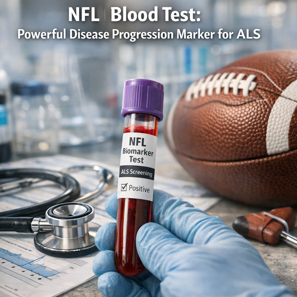Illustration of NFL Blood Test: Powerful Disease Progression Marker for ALS