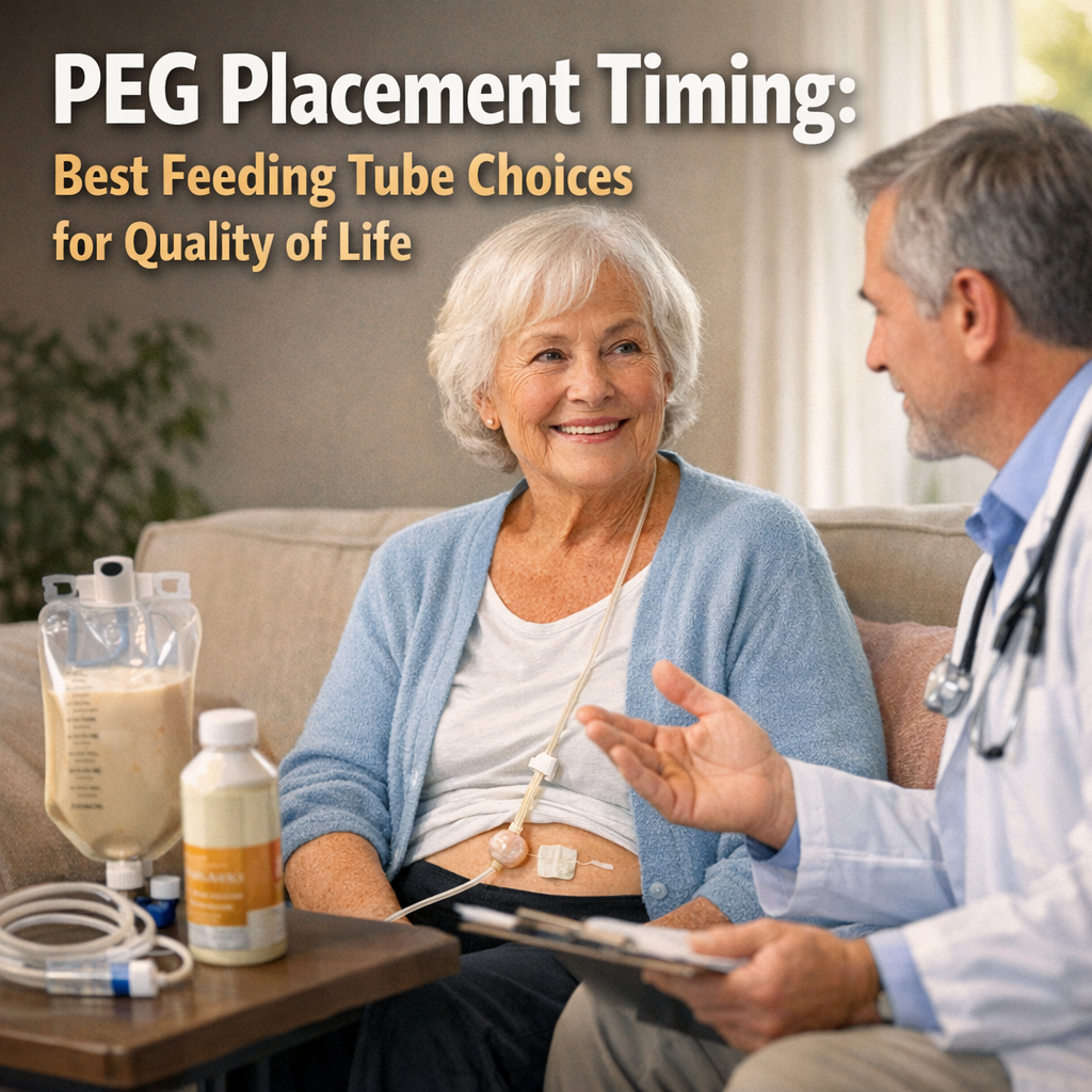 Illustration of PEG Placement Timing: Best Feeding Tube Choices for Quality of Life