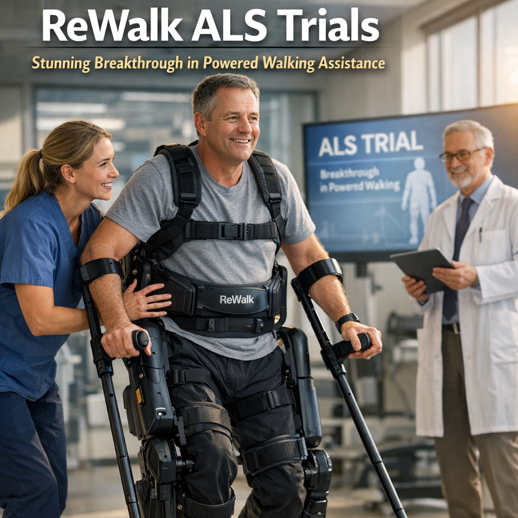 Illustration of Rewalk ALS Trials: Stunning Breakthrough in Powered Walking Assistance