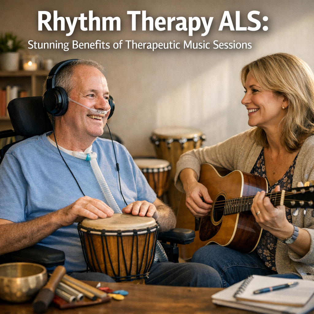 Illustration of Rhythm Therapy ALS: Stunning Benefits of Therapeutic Music Sessions